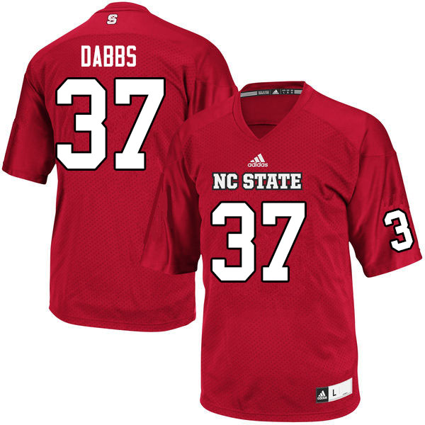 Men #37 Tyler Dabbs NC State Wolfpack College Football Jerseys Sale-Red